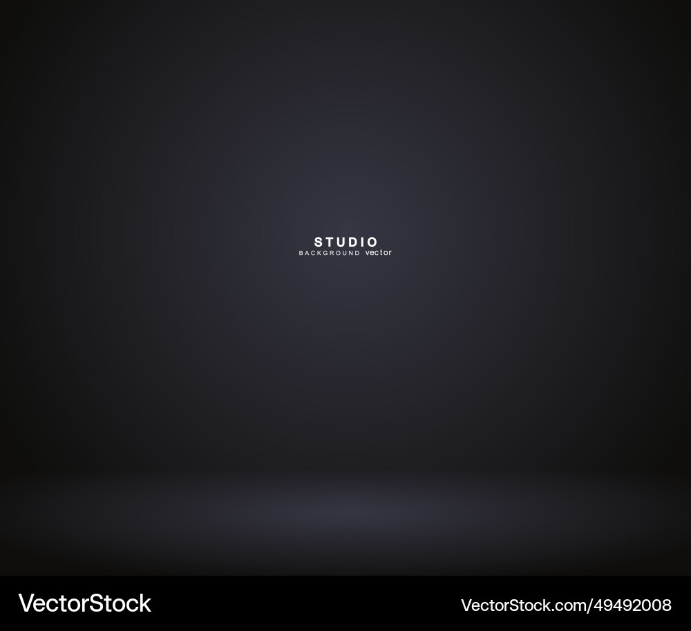 Empty gradient studio room background backdrop vector image