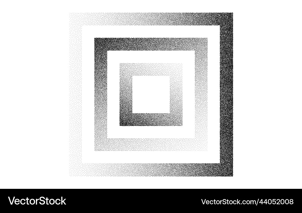 Frames grain pattern background black noise dots vector image