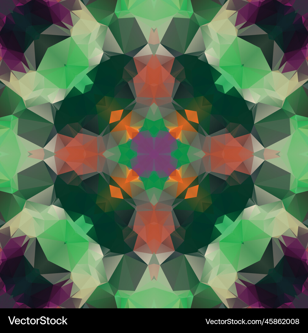 Geometric mosaic seamless pattern design Vector Image
