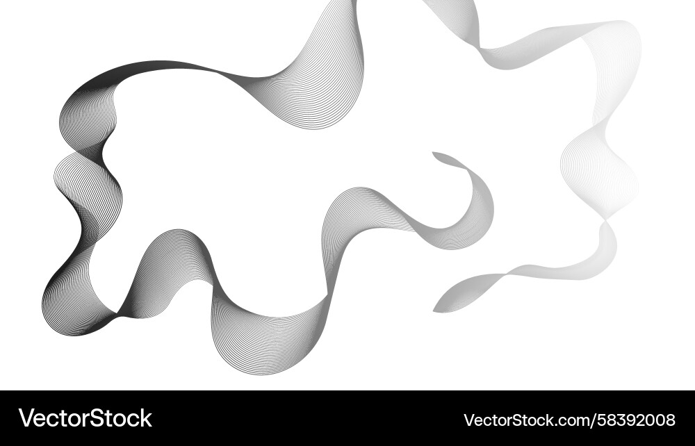 Grey Wave Gradient Backdrop Vector Image