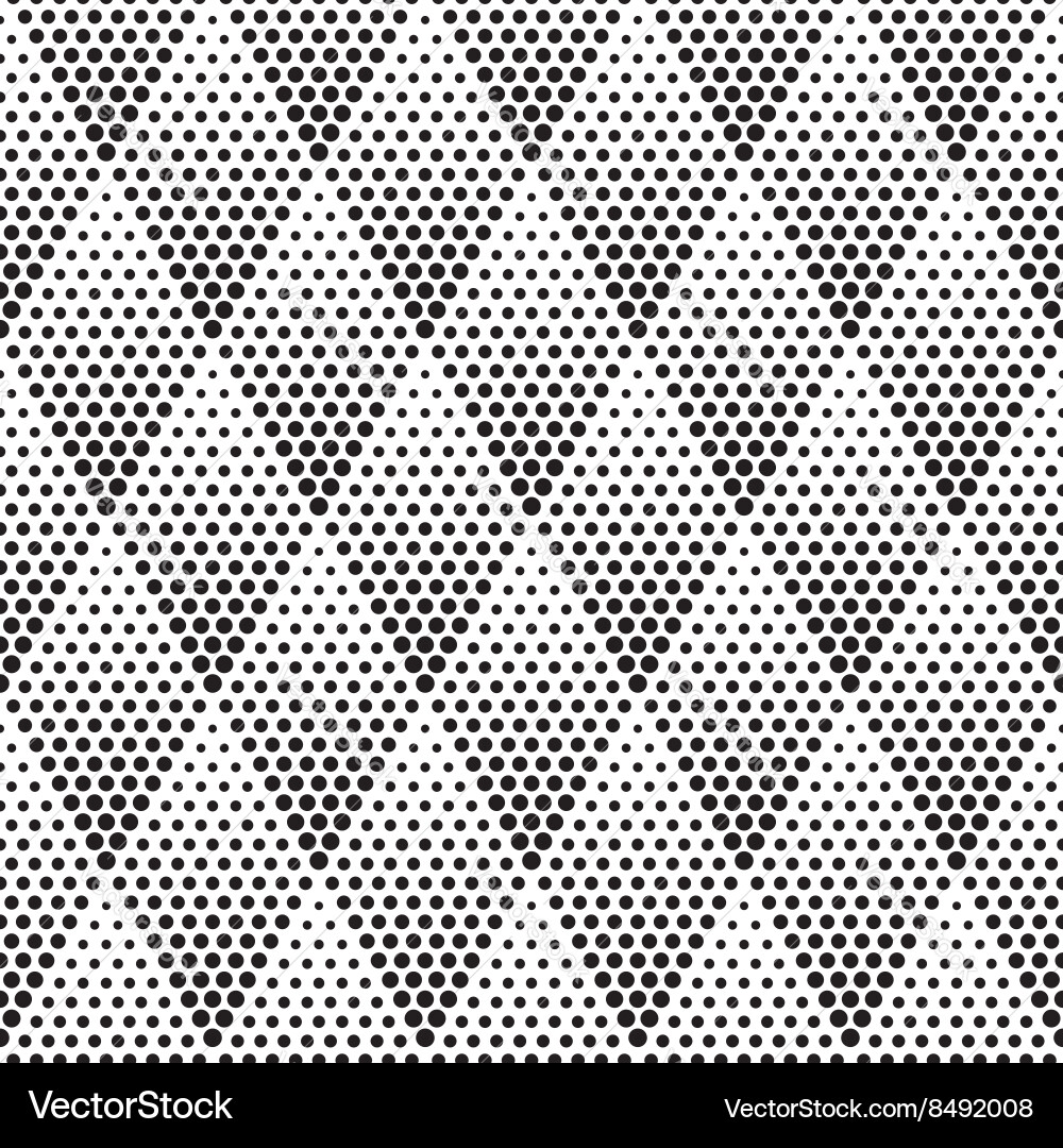 Halftone seamless pattern Royalty Free Vector Image