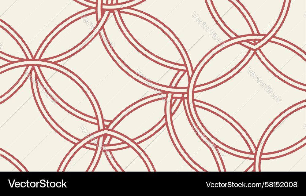 Interlocking Circle Pattern Vector Image