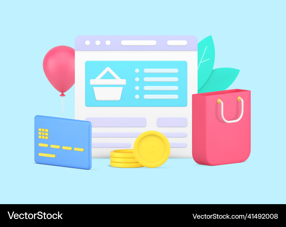 Internet browser computer screen with digital Internet browser computer screen with digital Vector Image