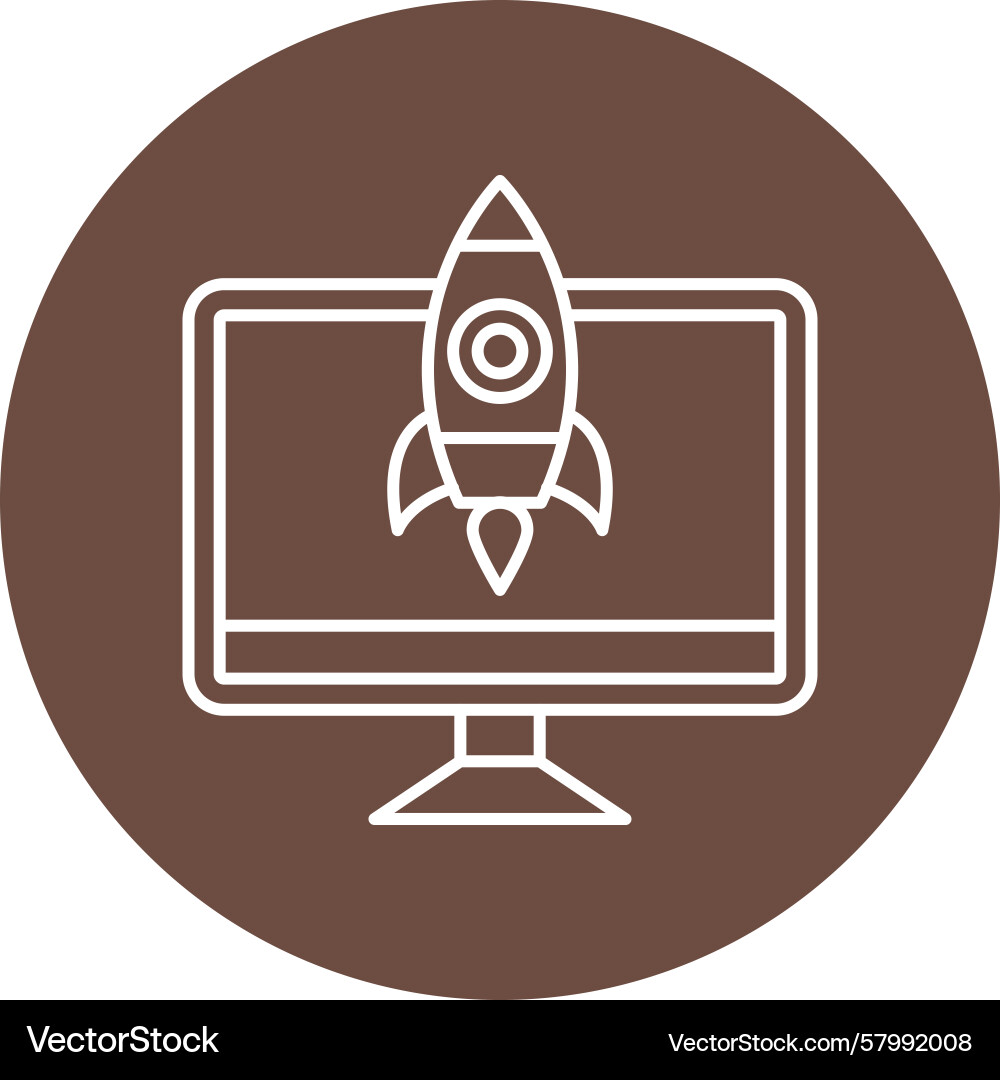 Launching line multi circle Vector Image