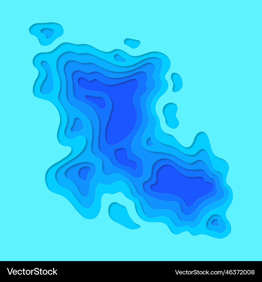 Multi layers soft texture paper cut Multi layers soft texture paper cut vector image