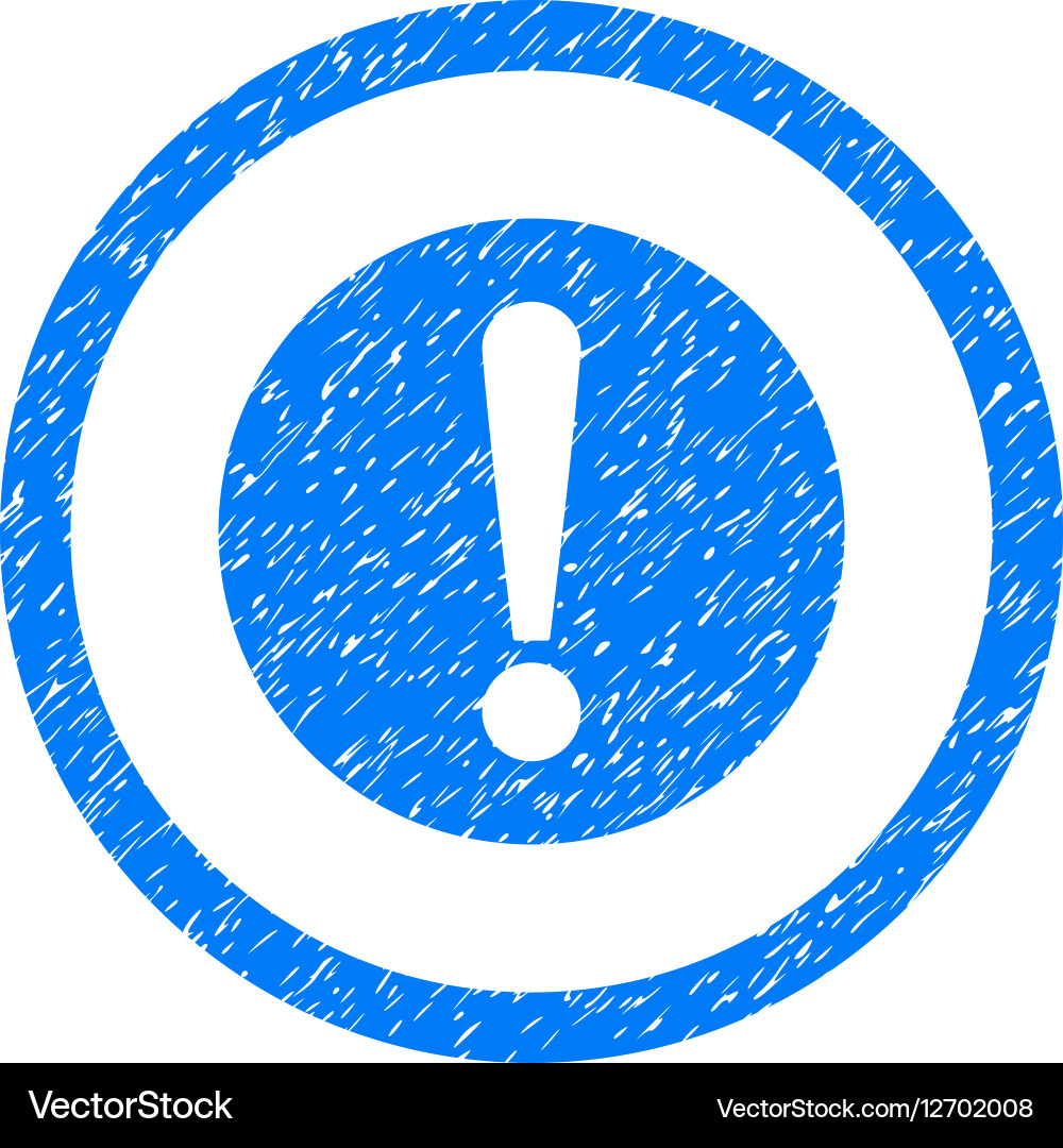 Problem rounded icon rubber stamp Vector Image