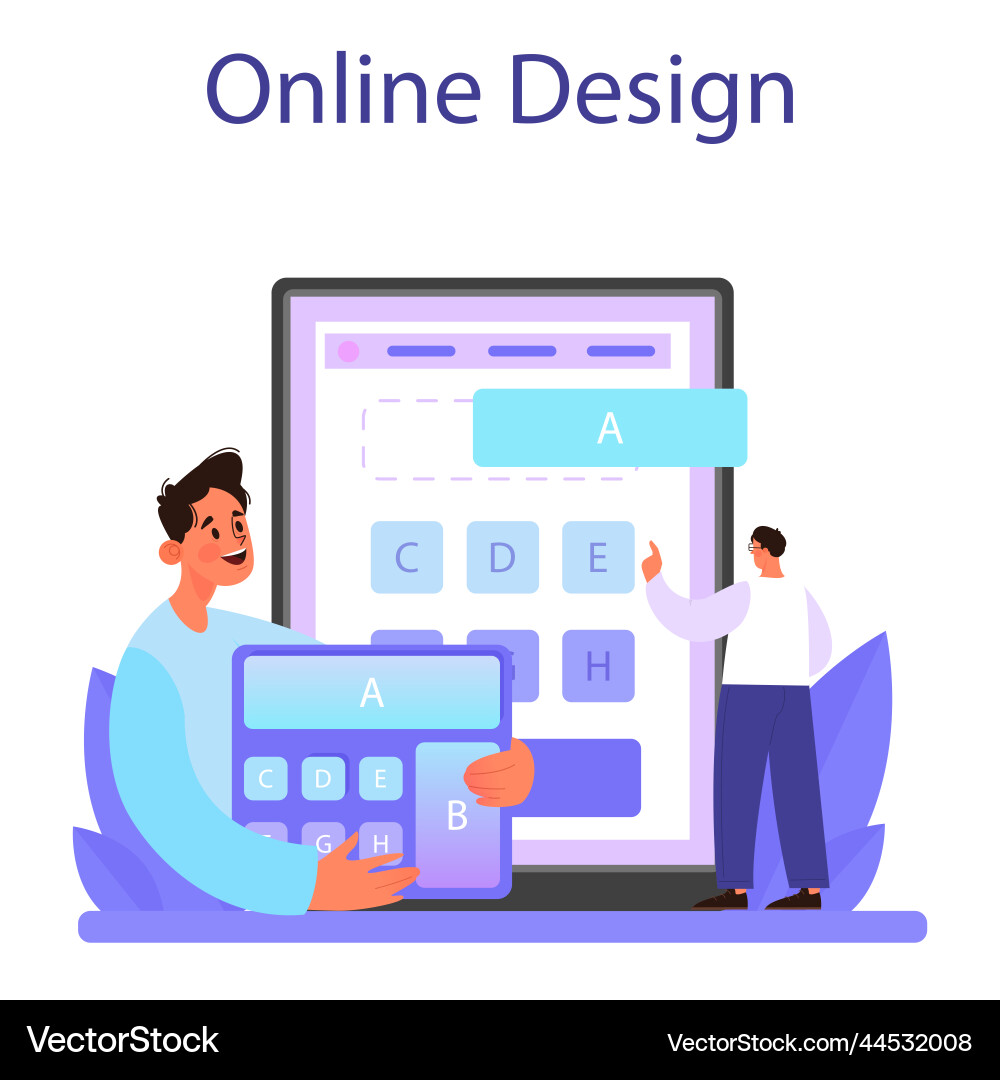 Responsive web design online service or platform Responsive web design online service or platform vector image