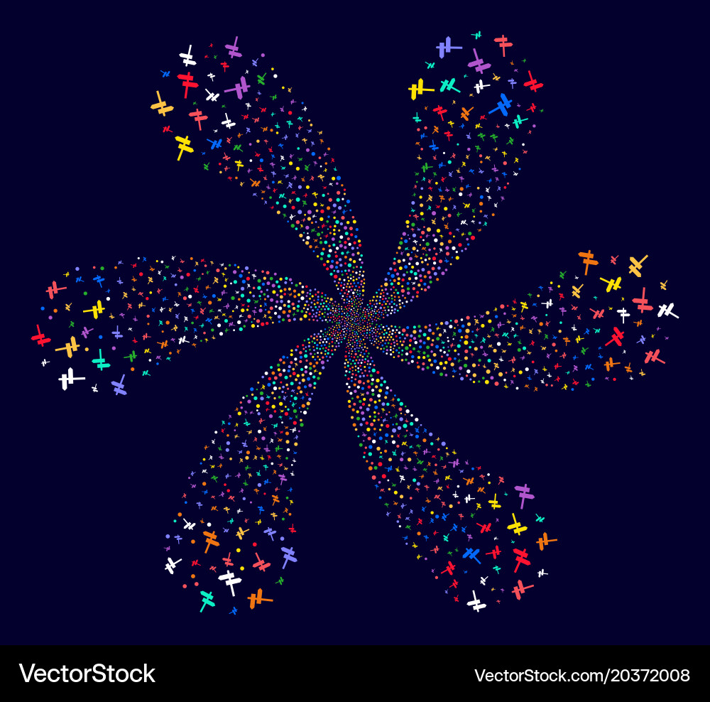 Road pointer curl motion vector image