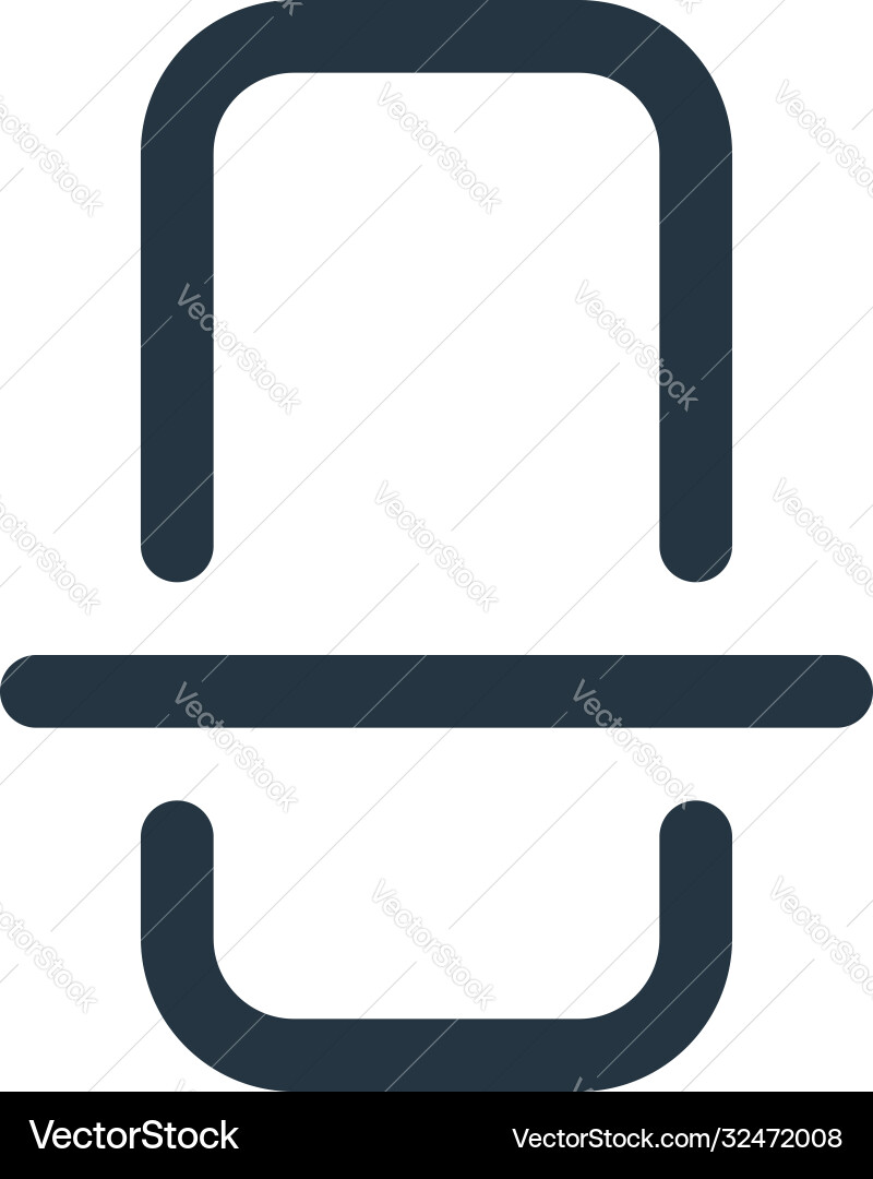 Scan icon isolated on white background outline Scan icon isolated on white background outline vector image