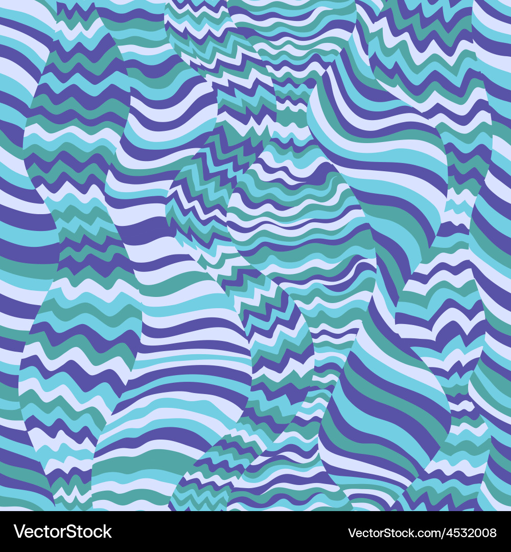 Waves seamless pattern vector image