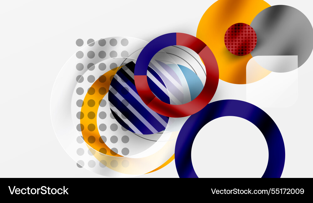 Abstract circle design with overlapping Abstract circle design with overlapping vector image