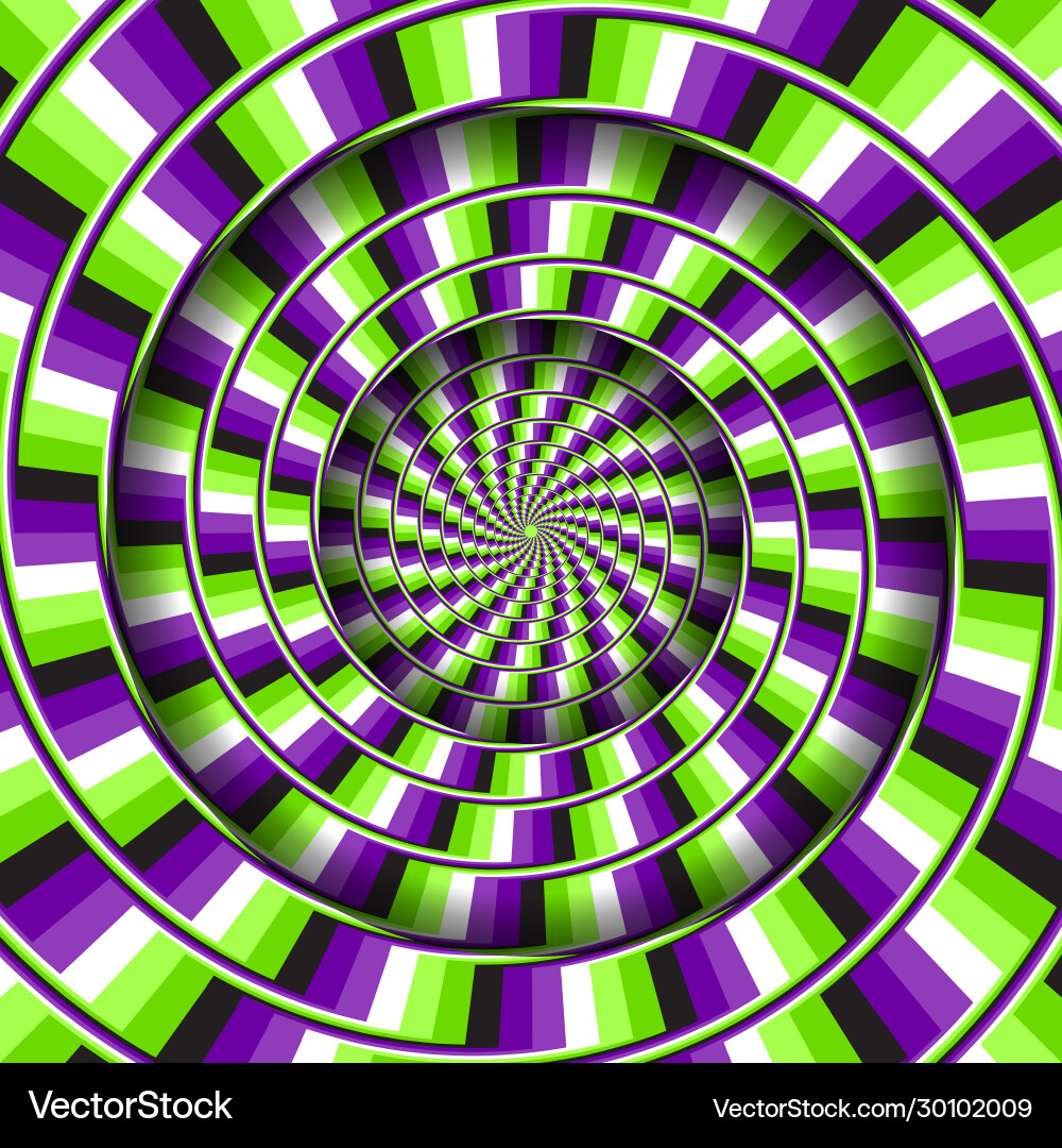 Abstract round frame with a rotating purple green Abstract round frame with a rotating purple green vector image
