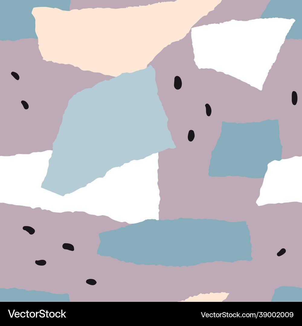Abstract shapes and dots seamless pattern Abstract shapes and dots seamless pattern Vector Image