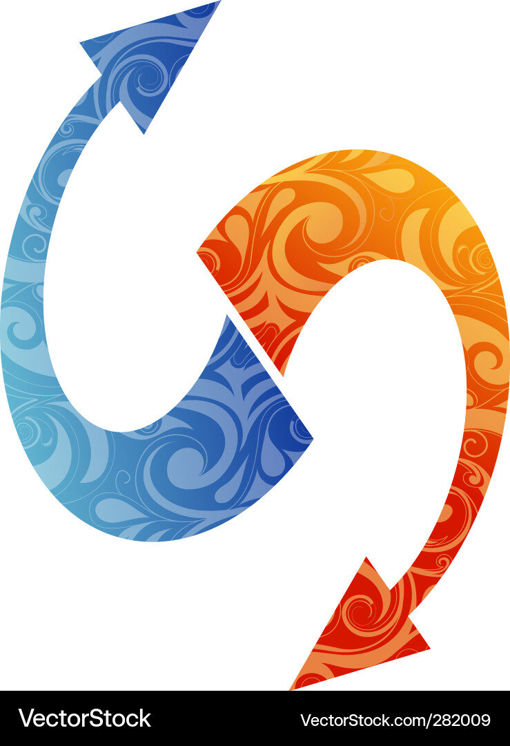 Arrow design elements vector image
