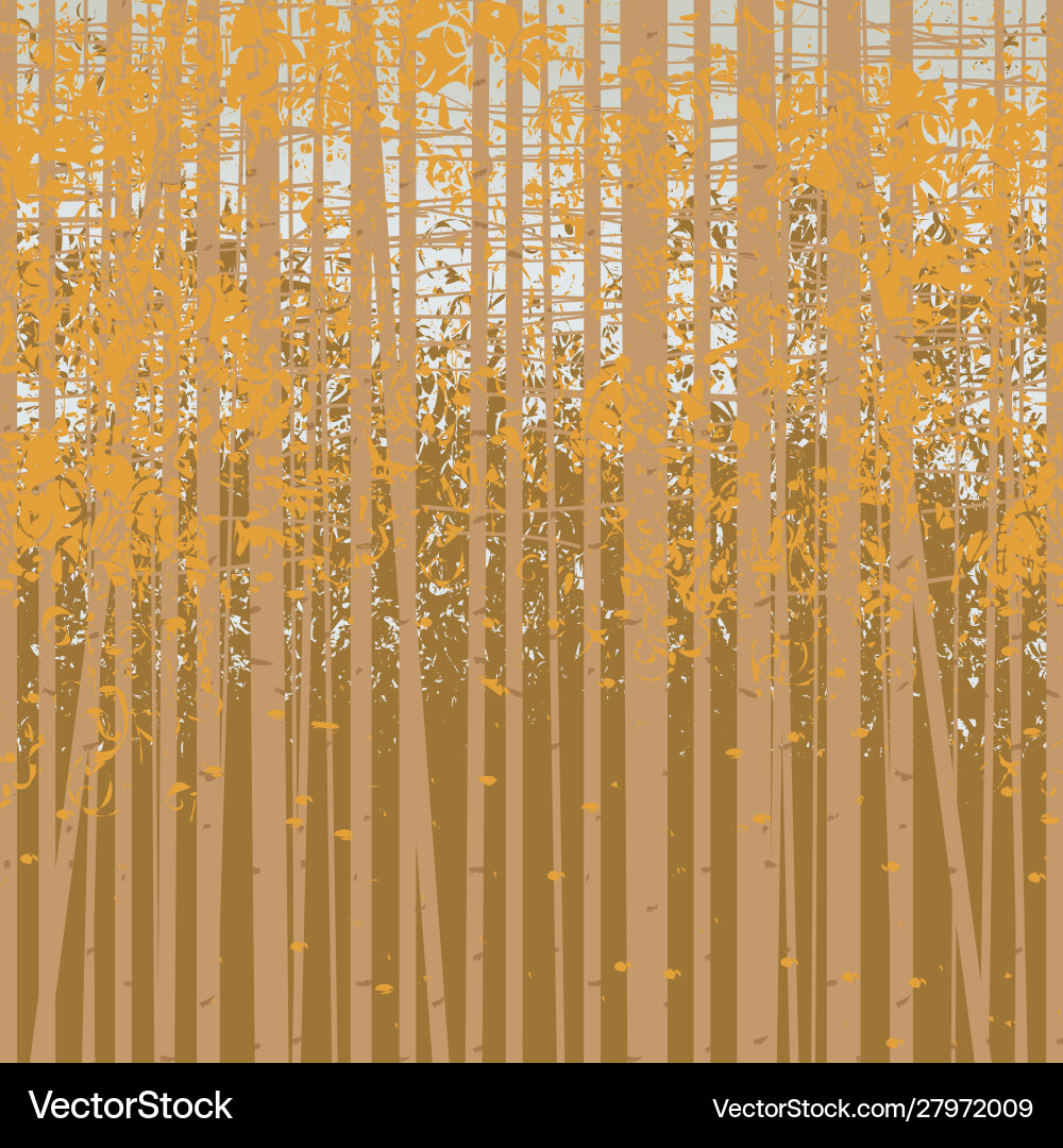 Autumn Tree Pattern vector image