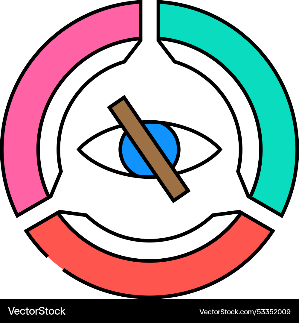 Color accessibility ux ui design icon Color accessibility ux ui design icon vector image