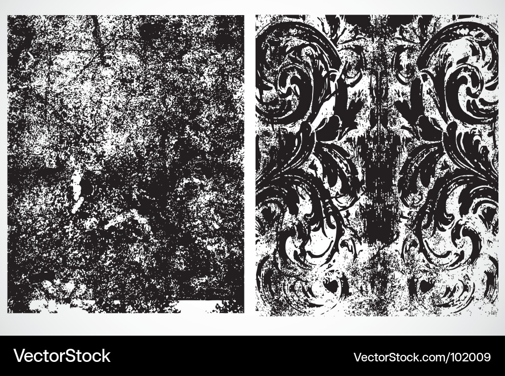Damask Grunge Texture Vector Image