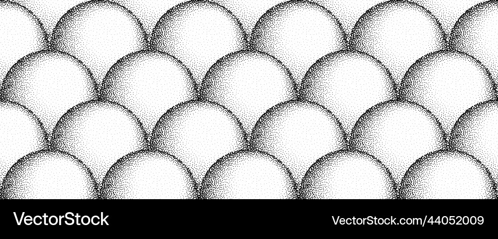 Dotwork 3d seamless pattern background black Dotwork 3d seamless pattern background black vector image