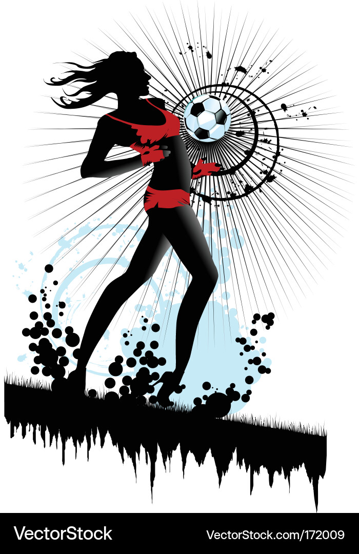 Dynamic Soccer Splash vector image