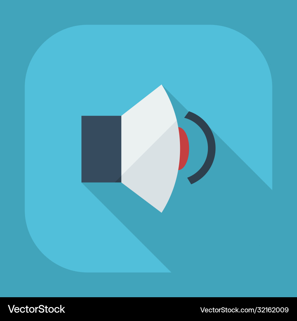 Flat modern design with shadow icons sound vector image