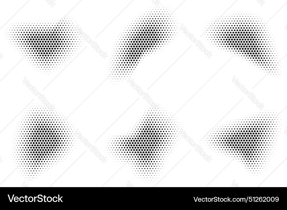 Halftone star pattern reprographic technique Halftone star pattern reprographic technique vector image