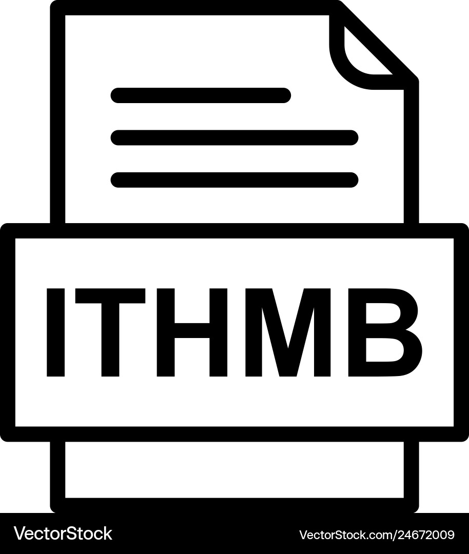 Ithmb file document icon Vector Image