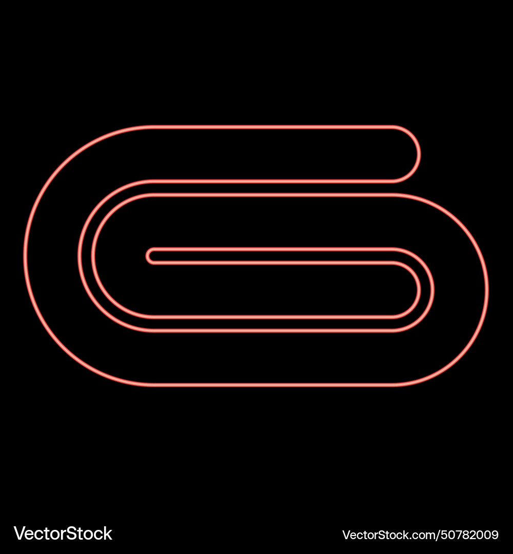 Neon towel stack of folded bath napkin red color Vector Image