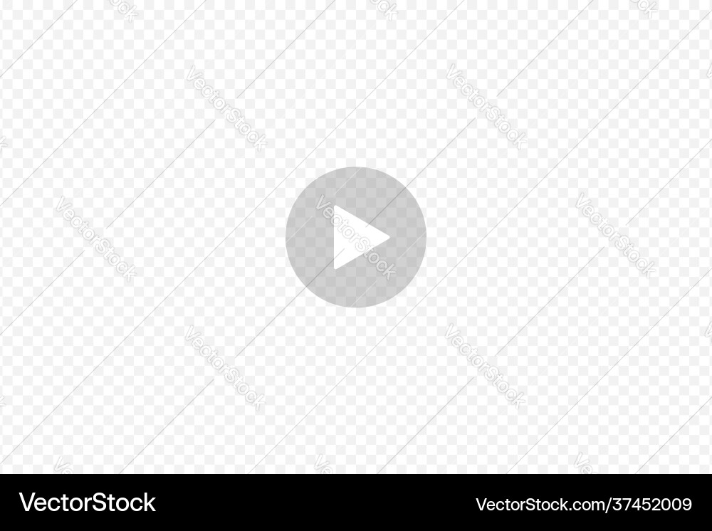 Play Button - Transparent Background vector image