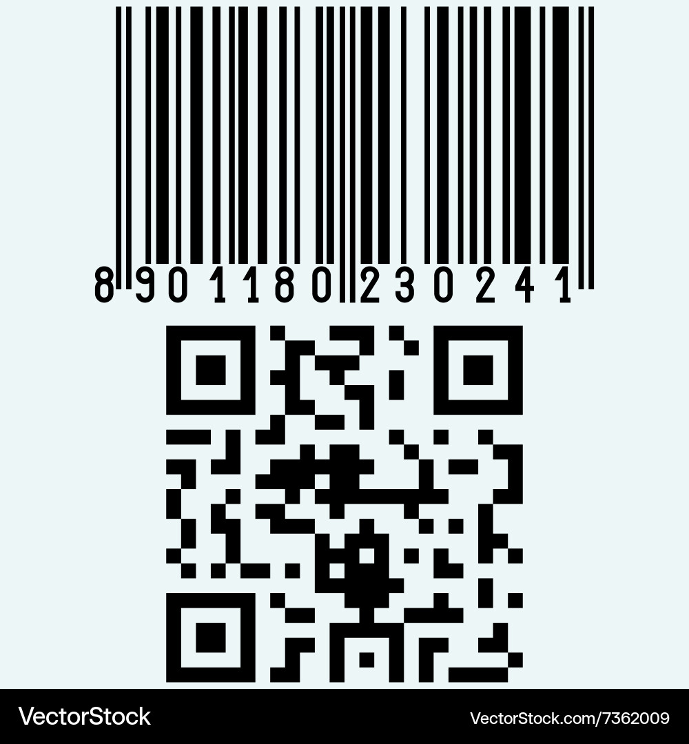 Set barcodes vector image