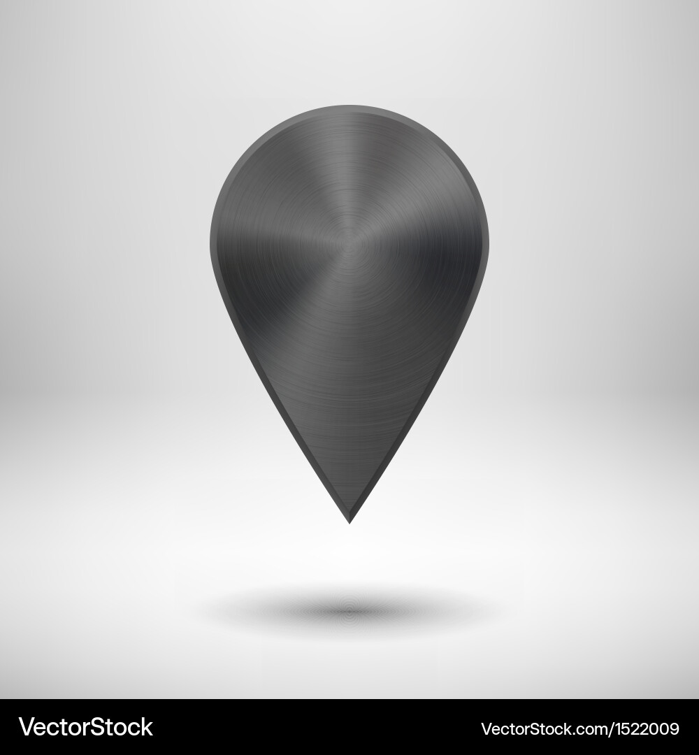 Technology pointer button with magents black Vector Image