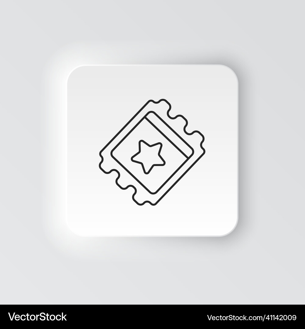 Ticked retro arcade neumorphic style icon Ticked retro arcade neumorphic style icon Vector Image