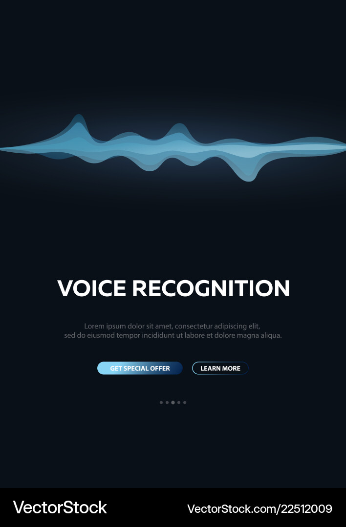Voice recognition system and personal assistant Voice recognition system and personal assistant Vector Image