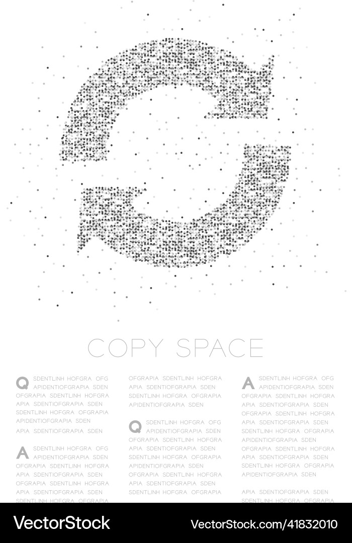 Abstract geometric circle dot pixel pattern sync Abstract geometric circle dot pixel pattern sync vector image
