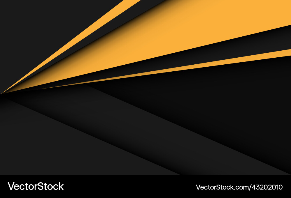 Abstract yellow triangle arrow direction dynamic vector image