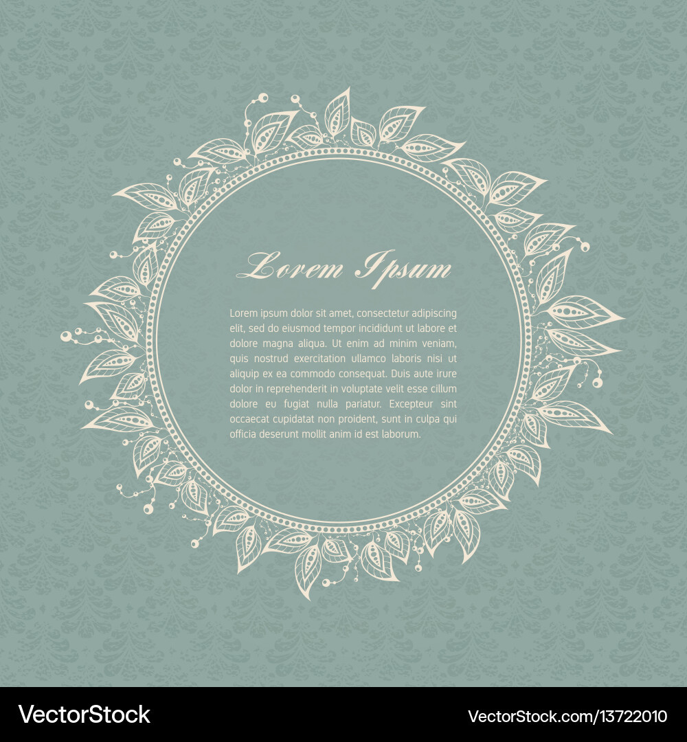 Calligraphic Botanical Elements Vector Image