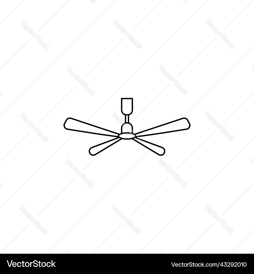 Ceiling fan icon design with light Ceiling fan icon design with light vector image