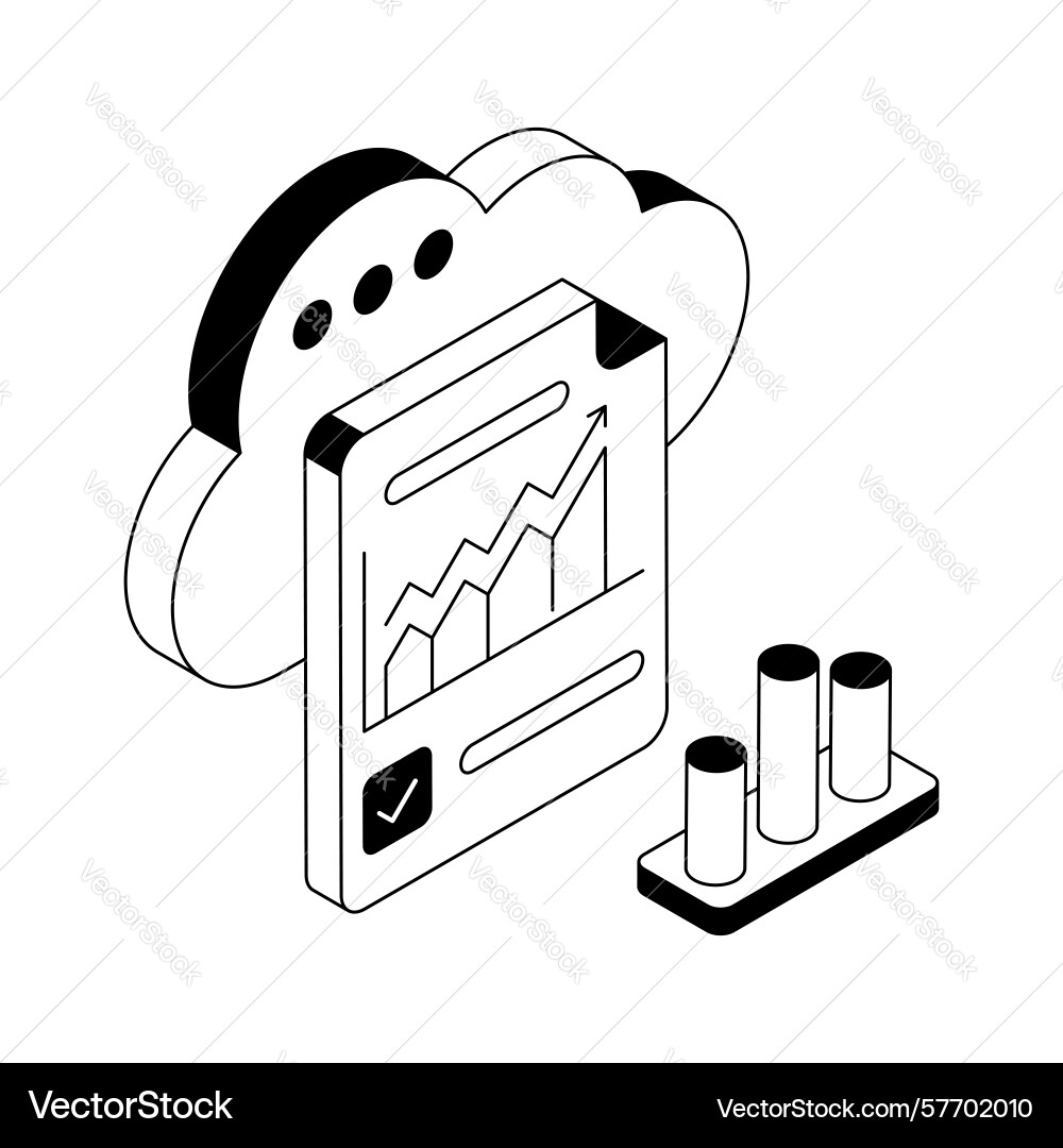 Cloud report Vector Image