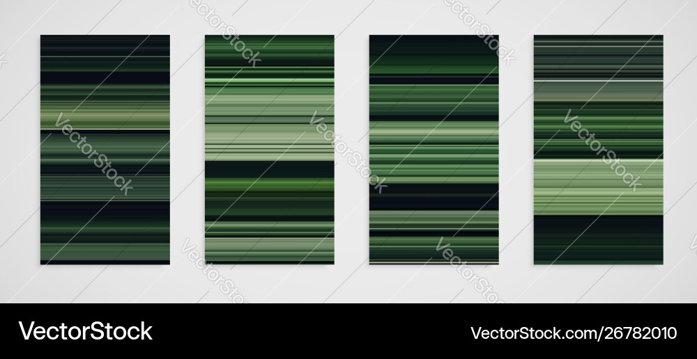 Colorful set four line pattern Colorful set four line pattern vector image