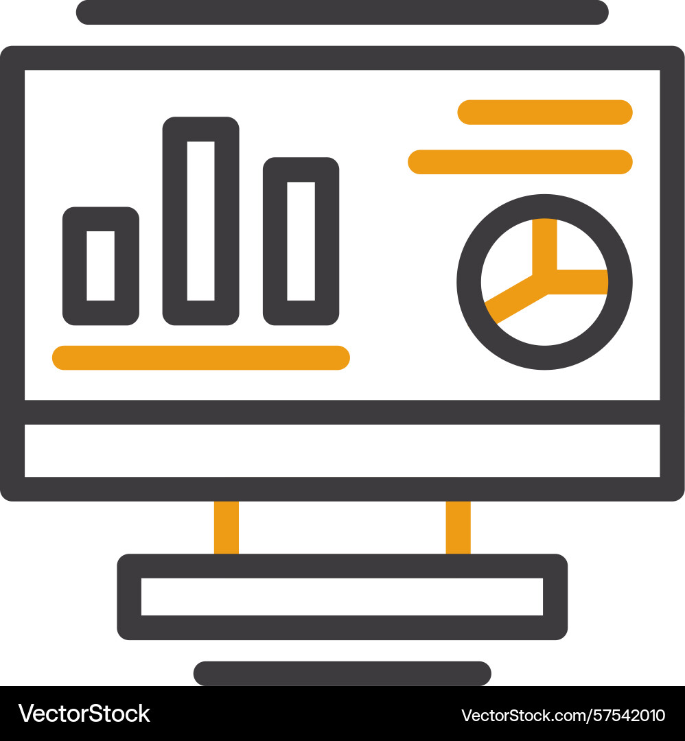 Computer two color icon Vector Image