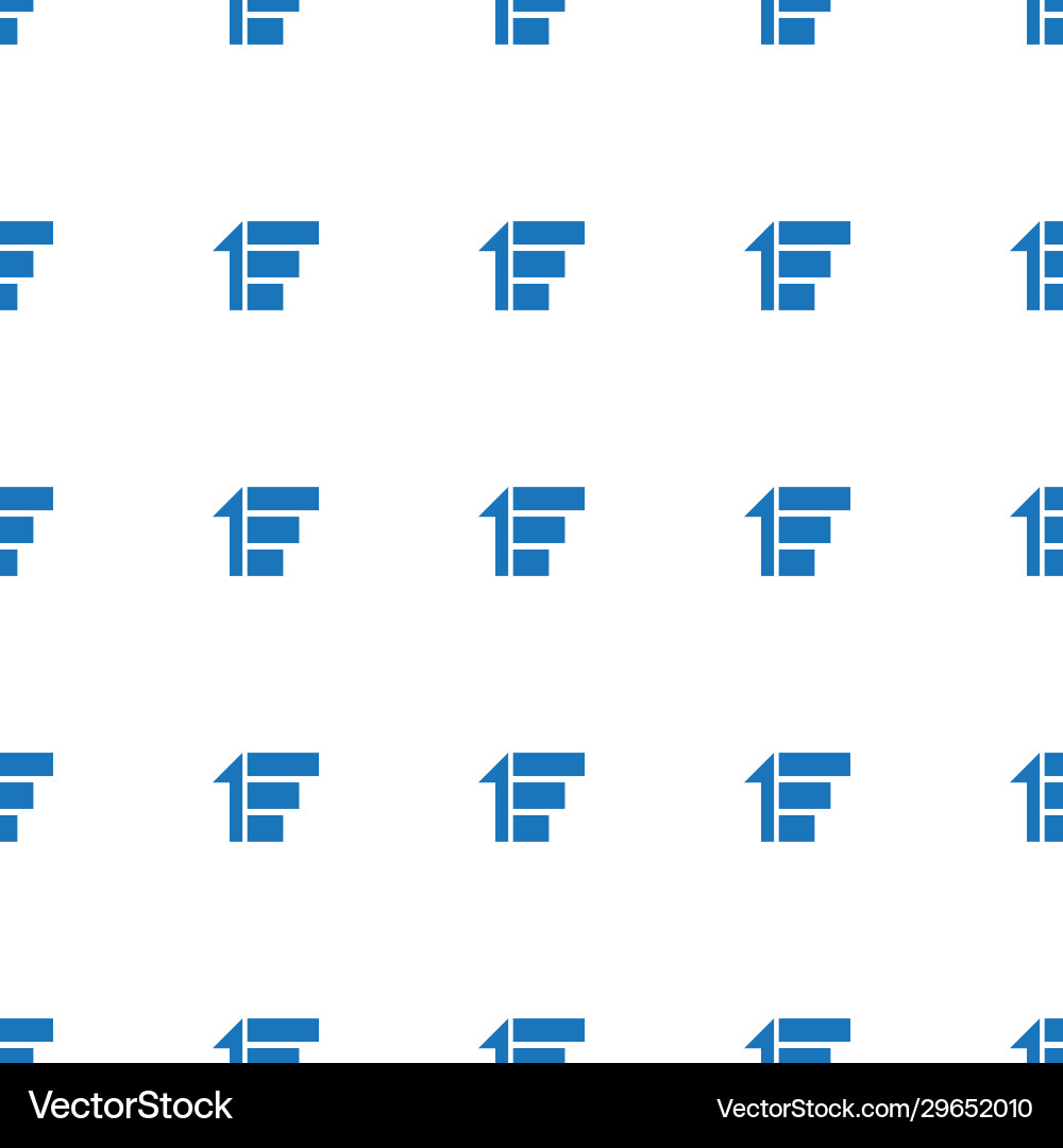 Priority icon pattern seamless isolated on white vector image