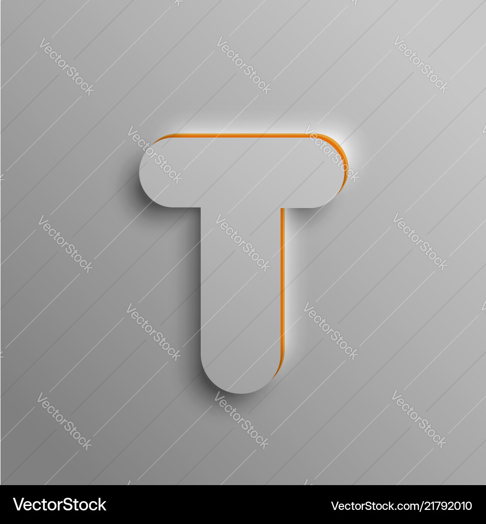 Realistic 3d font Vector Image