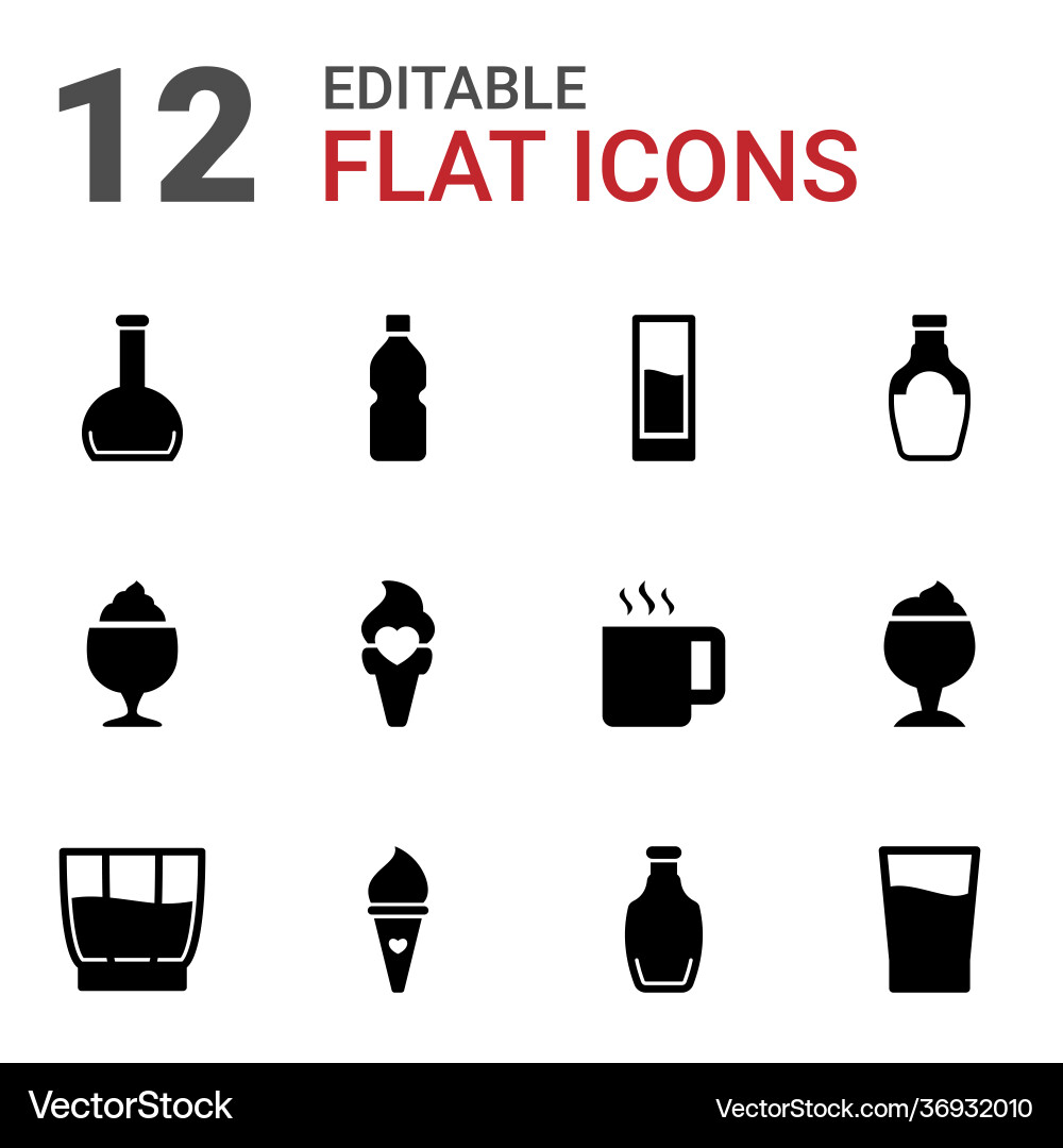 Refreshment icons Vector Image