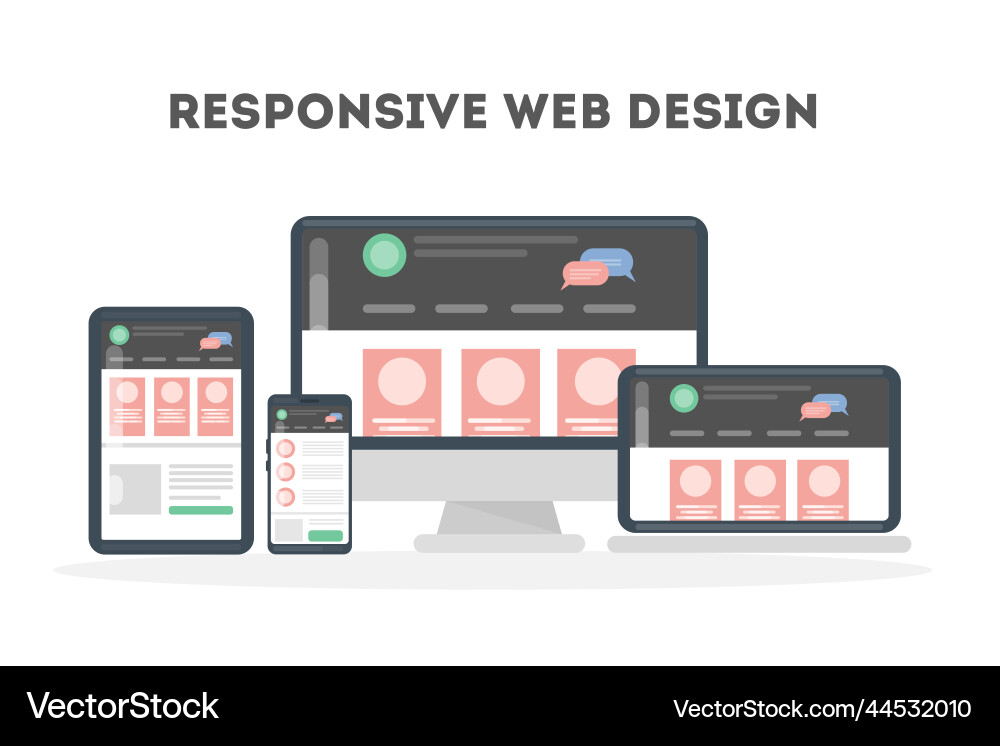 Responsive web design Vector Image