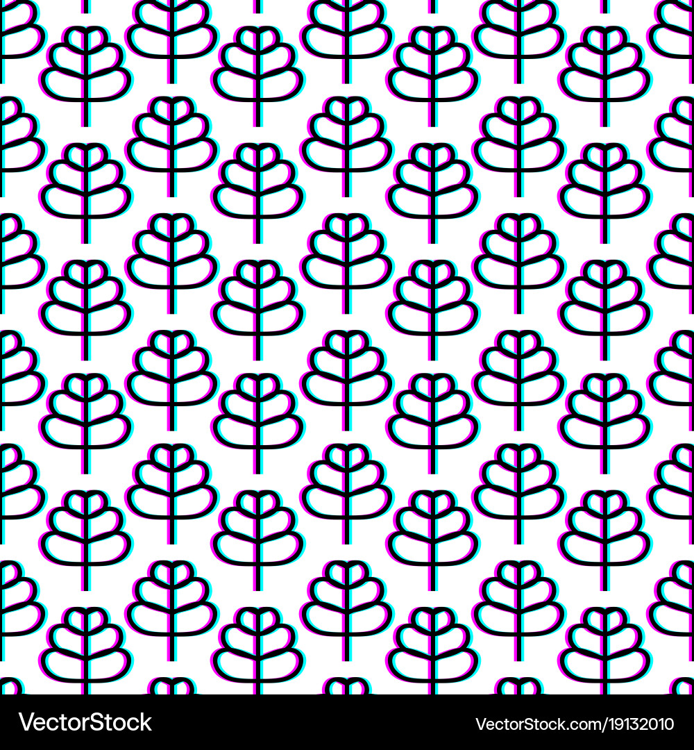 Seamless decorative pattern with linear style Vector Image
