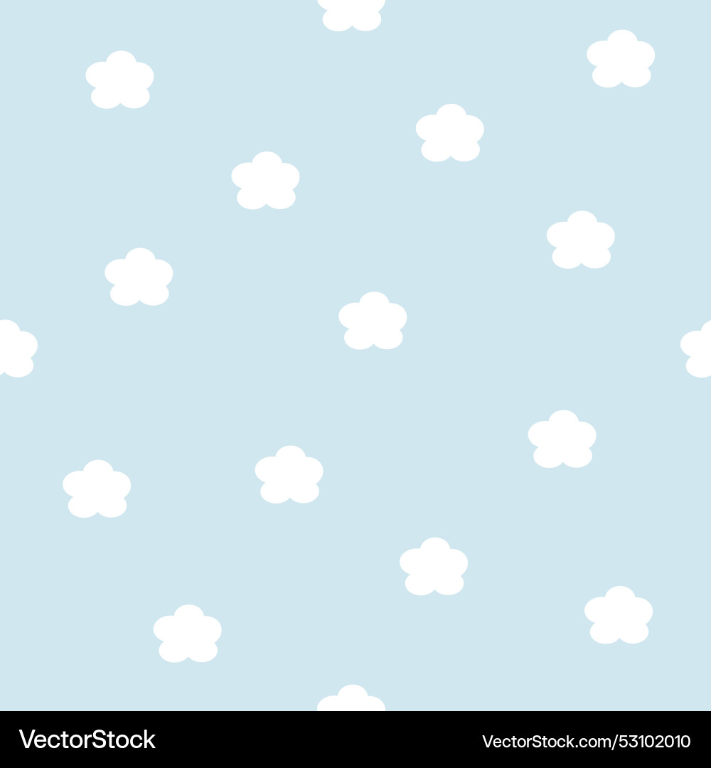 Seamless texture white clouds endless pattern Seamless texture white clouds endless pattern vector image