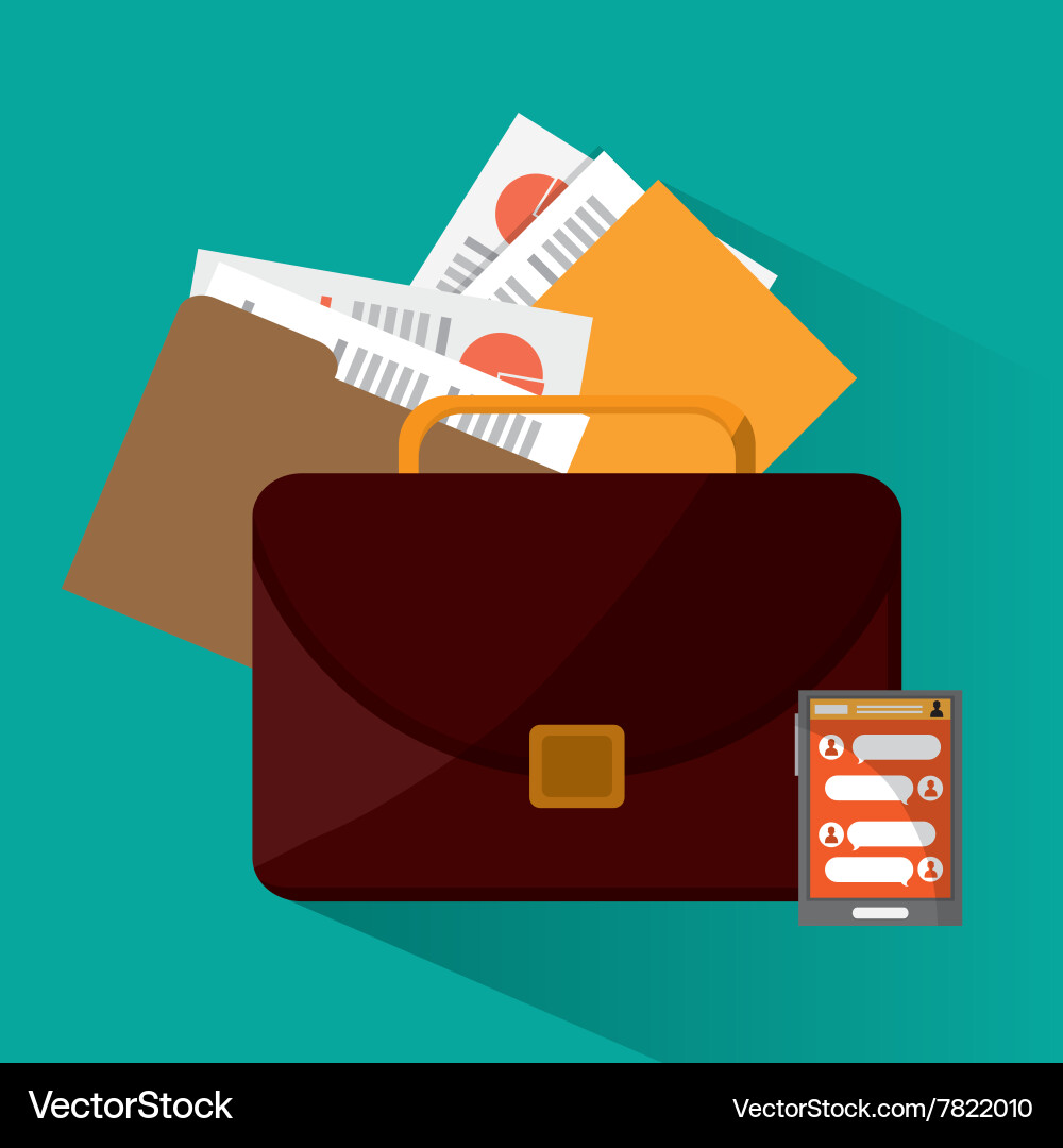 Solution and communication con design vector image
