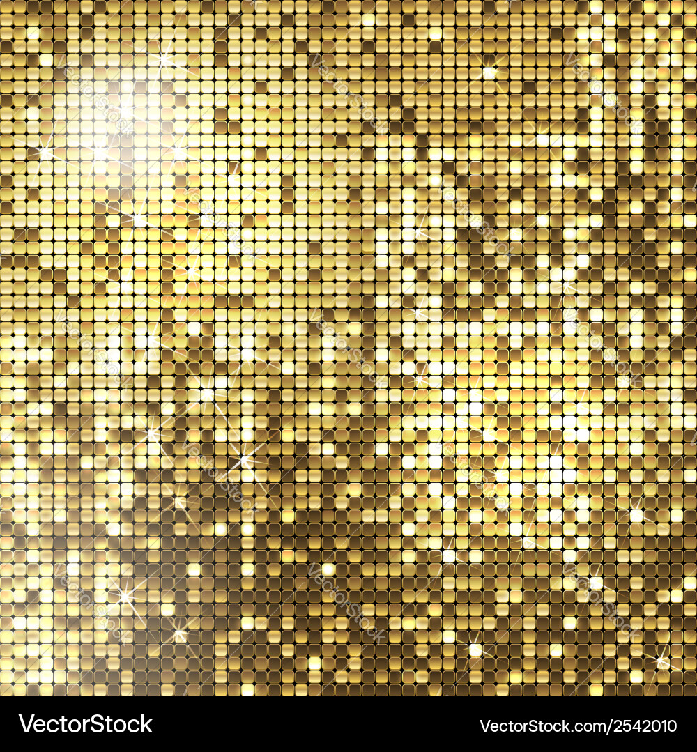 Sparkling Golden Sequin Background vector image