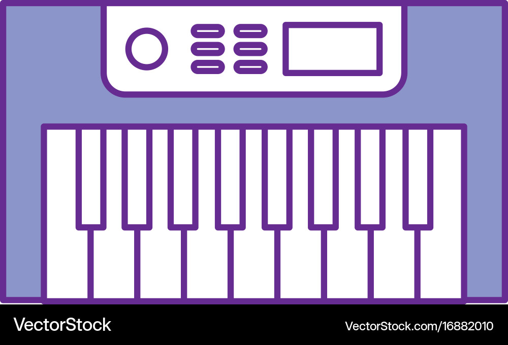 Synth console isolated icon vector image