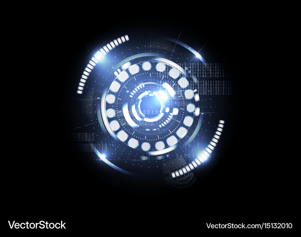 Technological abstract digital blueprint vector image