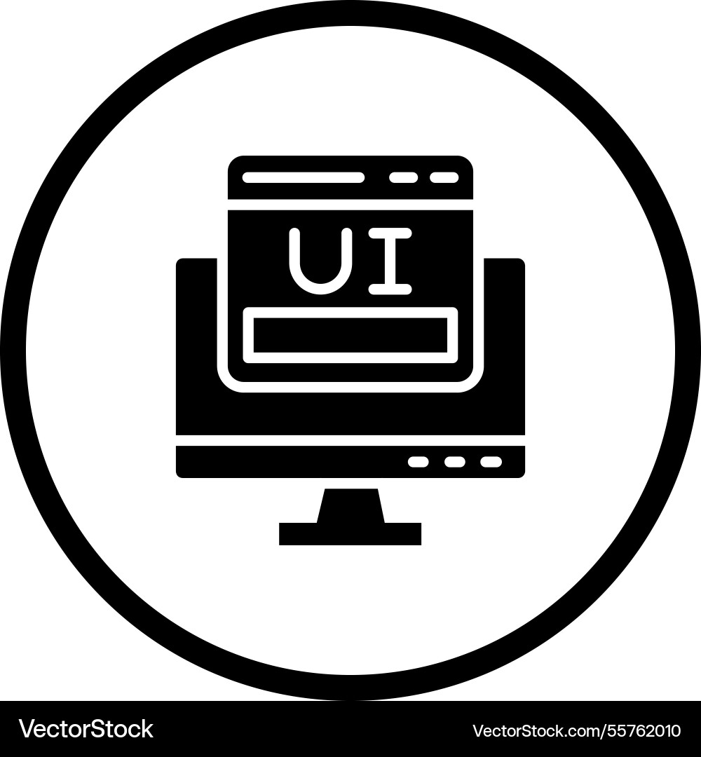 Ui design icon Vector Image